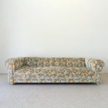 1970’s Flowered Chesterfield Sofa
