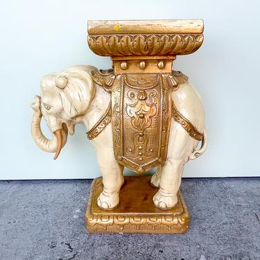 Fancy Gold Elephant Garden Seat