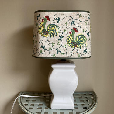 Rooster Themed Small Lamp Shade 