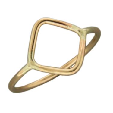 Open Diamond Shape Gold Fill Ring 7,8,9,10
