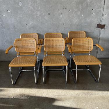 Marcel Breuer Italian Cesca Chairs (set of 6)