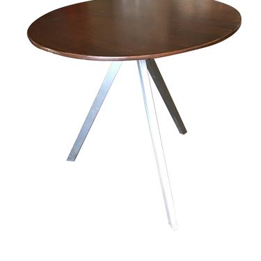 Small Tripod Leg Side Table with Round Knife Edge Top 