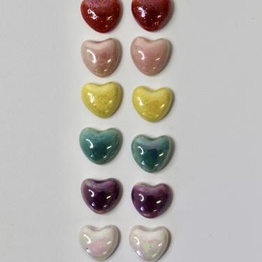Conversation Hearts Studs/Pearl