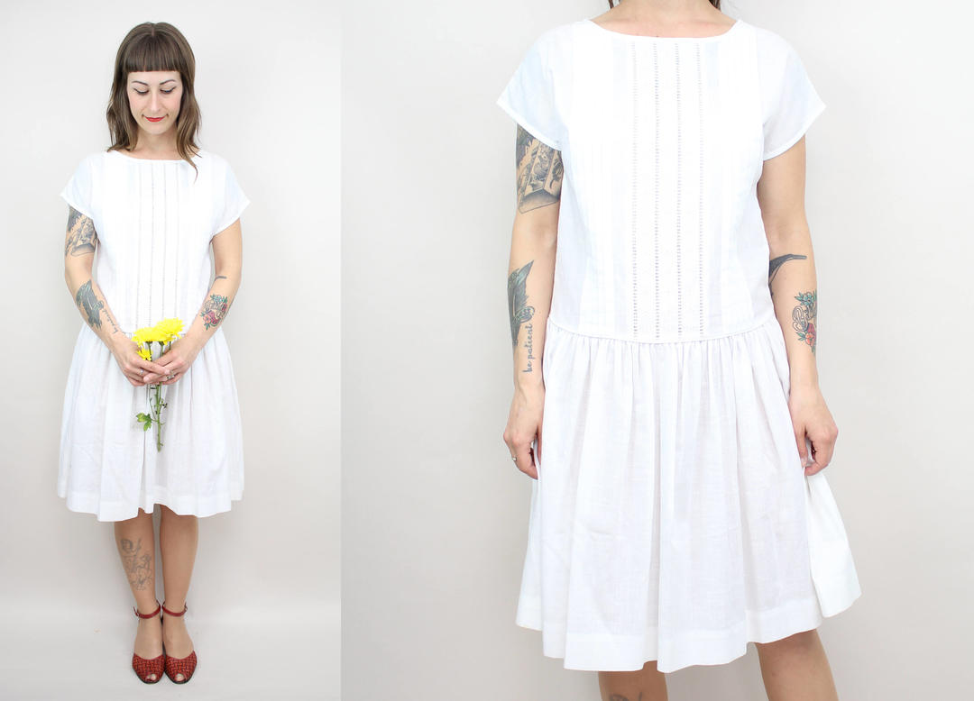 Cotton summer dresses for women with drop waist Cotton summer dresses for women with drop waist