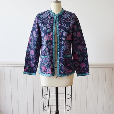 1980s Reversible Cotton Quilted Jacket | S 