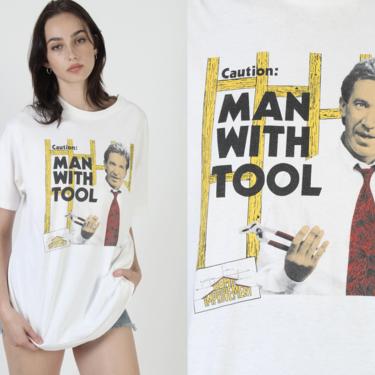 Vintage 90s Home Improvement T Shirt / Tim The Tool Man Taylor / Television Show TV Show Cotton T Shirt 