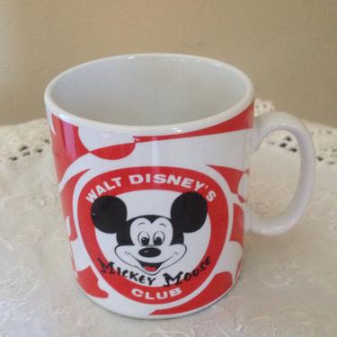 Vintage Mickey Mouse Club Disney  Mug 1980's 