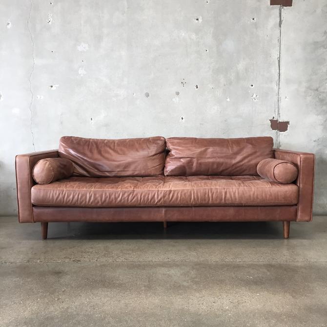Article Sven Brown Leather Sofa From, Article Leather Sofa