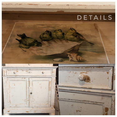 Antique Pine Hutch, Painted using Saltwash and Angelic Paint Couture Paint, CHIPPY 