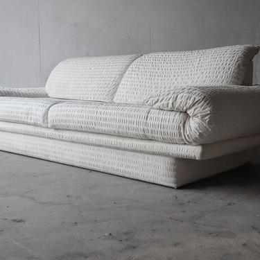 Postmodern Italian Sofa on Plinth Base 