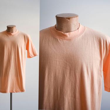 1980s Deadstock Blank Orange Tshirt 