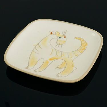 Glidden Ceramic Plate Tiger Mid Century Modern 