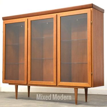 Danish Modern Teak Display Cabinet 