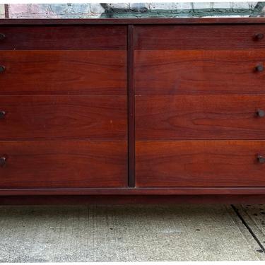 American Walnut 8 drawer dresser credenza mid century nice design very clean wood pulls 