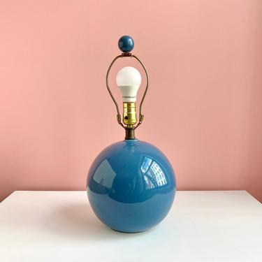 Blue Sphere Table Lamp 