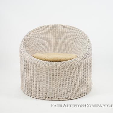 Wicker Basket Chair - Attrib. to Isamu Kenmochi