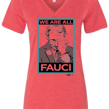 We Are All Fauci - Women's Relaxed V-Neck Tee