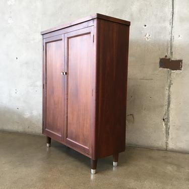 Mid Century Modern Closed Front Book Case