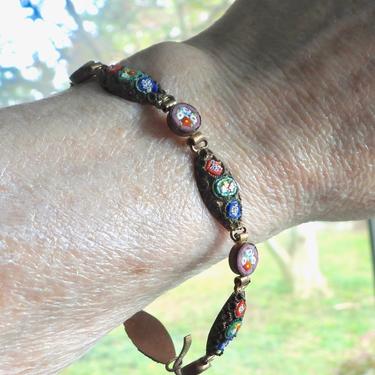 Antique Micro Mosaic Made in Italy Bracelet 