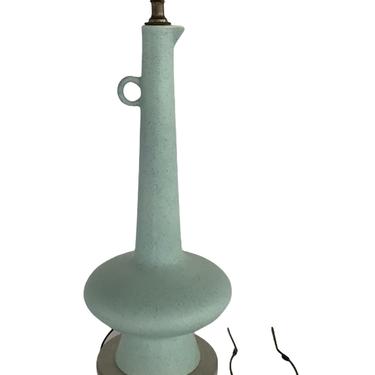 Modern Long Necked Ewer 1950s Ceramic Table Lamp