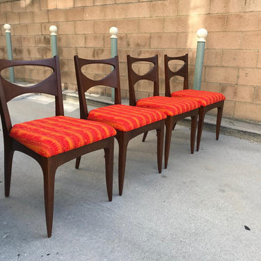 MID CENTURY MODERN Set of 4 John Van Koert Dining Chairs  (Los Angeles) 
