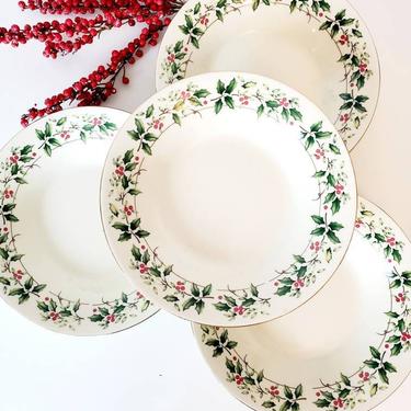 Vintage Holiday Traditions China Bowls or Dessert Plates - Sold Individually 