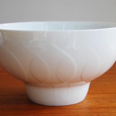 Rosenthal Lotus White Porcelain Serving Bowl Bjorn Wiinblad Made in Germany 