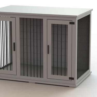 Dog Crate - Hinged doors / Fully Custom / Dog House / Credenza / Unique / rustic furniture / farmhouse pet / dog kennel 