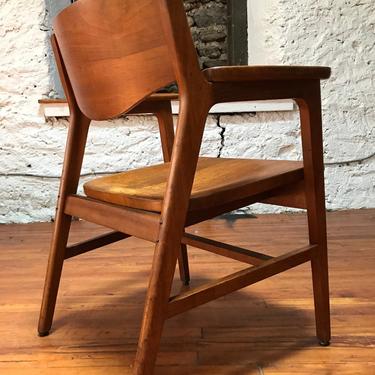 Mid century arm chair mid century walnut arm chair mid century side chair 