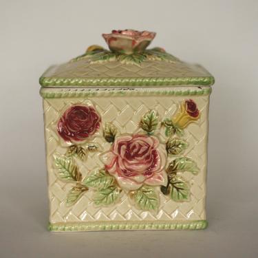 vintage shabby chic canister by enesco 