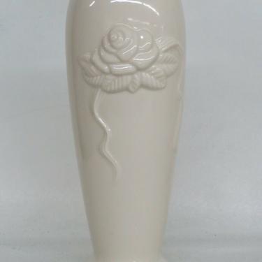 Lenox Rose Blossom Ivory Gold Trim Porcelain Bud Vase 2459B