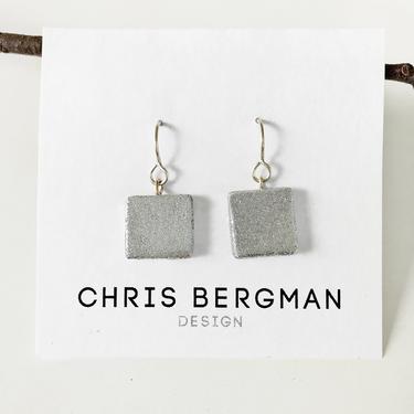 ARYA earrings - sterling silver and polymer clay by ChrisBergmanDesign