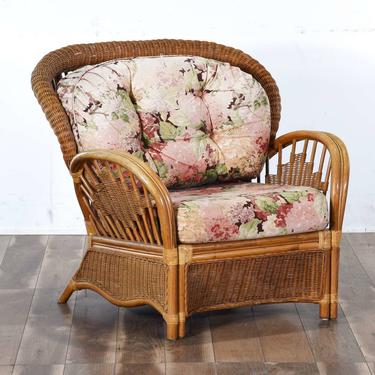 Victorian Style Bentwood & Rattan Solarium Armchair