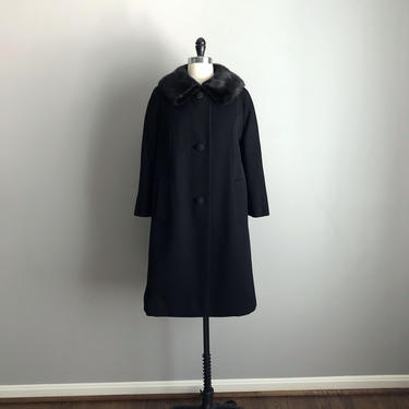 Vintage 60s Garfinckel Black Mink Coat 