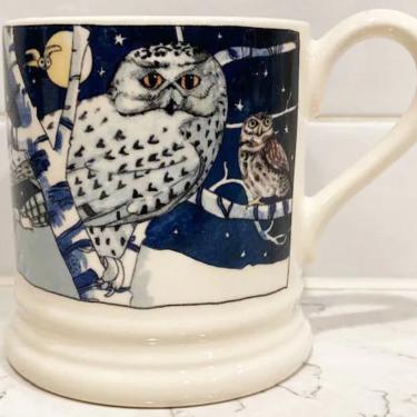 Vintage Emma Bridgewater Owls Mug Owls At Night Snow Owl Stoke-On-Trent, Hold 1.5 cups by LeChalet