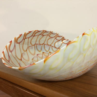 Murano Italian Glass Shell Bowl 