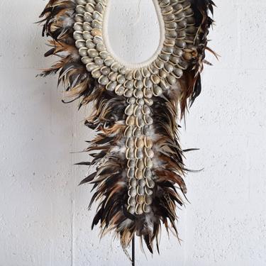 Mix Feather Necklace, Papua Necklace, Sea Shell Necklace, Boho Decor, Tribal Necklaces for Women 