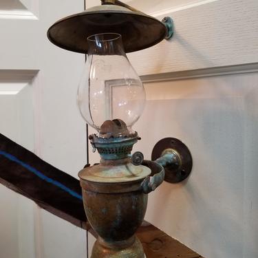 Vintage brass marine oil Lamp