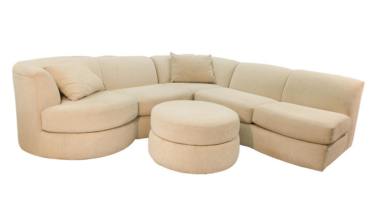 Weiman Mid Century Modern Sectional Sofa with Ottoman 