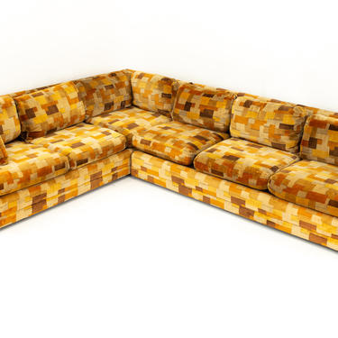 Jack Lenor Larsen Mid Century Modern Sectional Sofa - mcm 
