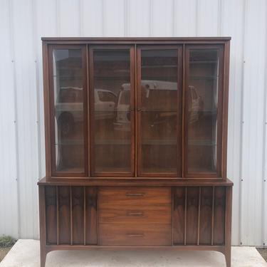 Mid Century China Hutch &amp; Sideboard by Kent Coffey