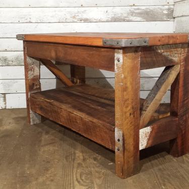 Free Shipping Saloon Style Western Coffee Table Rustic Coffee Table Reclaimed Wood Coffee Table 
