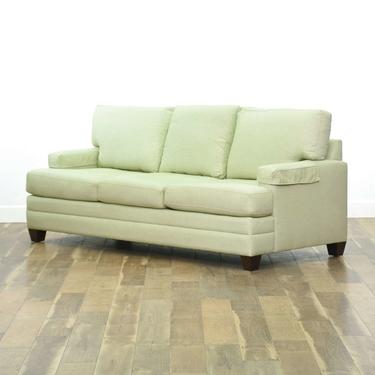 Bassett Isleeep Green Chartreuse Sofa 