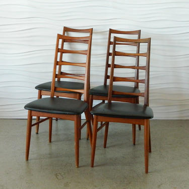 HA-C7997 Set of Four Teak Niels Hornslet Chairs