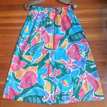 Vintage Floral Skirt by BTvintageclothes
