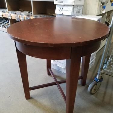 Solid Wood Round End Table 25dia x 23
