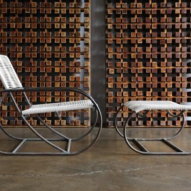 Bronze Outdoor Lounge Chair and Ottoman by Kipp Stewart for Terra of California
