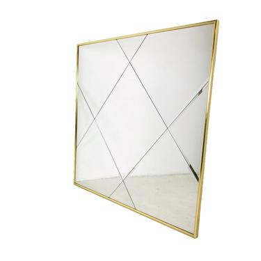 #6056 Large Gold Frame Wall Mirror