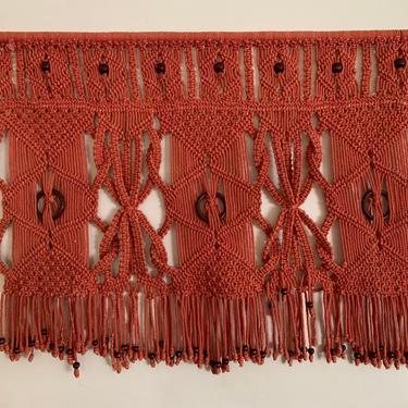 Authentic Vintage MCM wall Hanging Macrame 