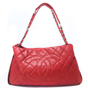 Chanel Red Quilted Purse